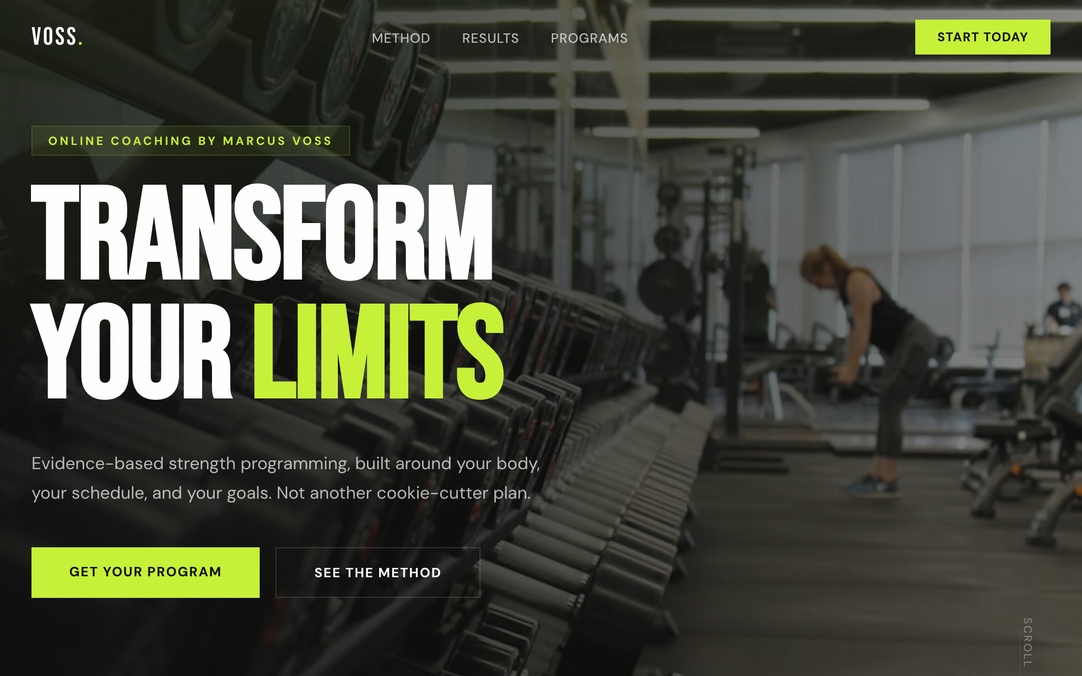 VOSS Training screenshot